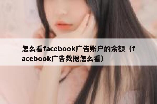 怎么看facebook广告账户的余额(facebook广告数据怎么看) 第1张 怎么看facebook广告账户的余额(facebook广告数据怎么看) 第1张