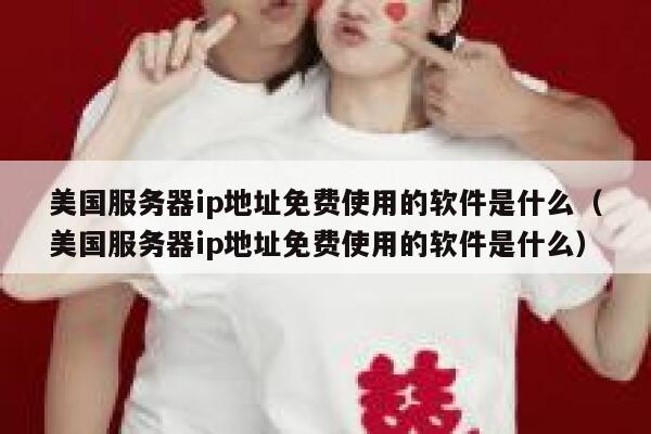 美国服务器ip地址免费使用的软件是什么（美国服务器ip地址免费使用的软件是什么） 第1张