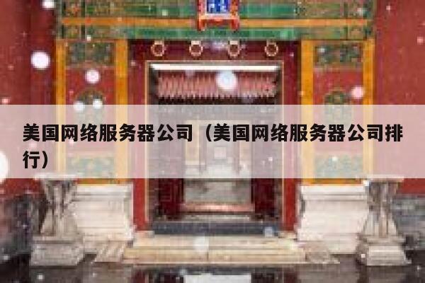 美国网络服务器公司（美国网络服务器公司排行） 第1张
