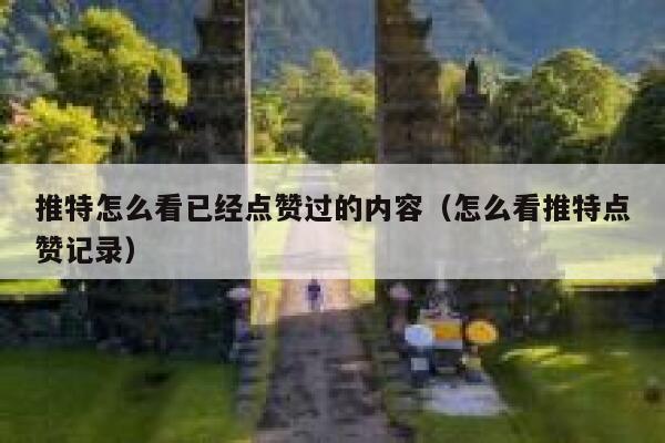 推特怎么看已经点赞过的内容（怎么看推特点赞记录） 第1张