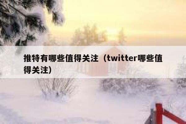 推特有哪些值得关注(twitter哪些值得关注) 第1张 推特有哪些值得关注(twitter哪些值得关注) 第1张