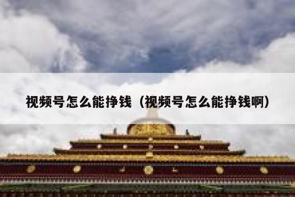 视频号怎么能挣钱（视频号怎么能挣钱啊） 第1张