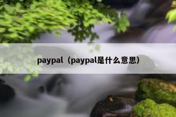 paypal(paypal是什么意思) 第1张 paypal(paypal是什么意思) 第1张