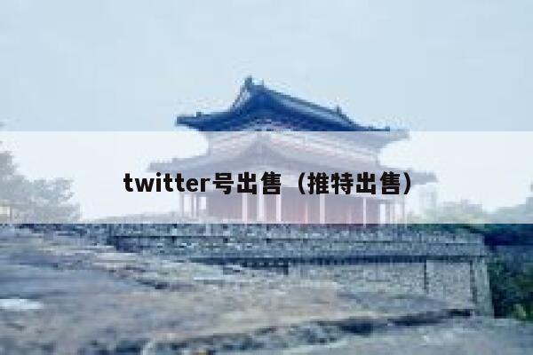 twitter号出售（推特出售） 第1张
