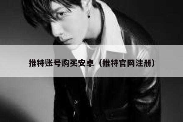 推特账号购买安卓（推特官网注册） 第1张