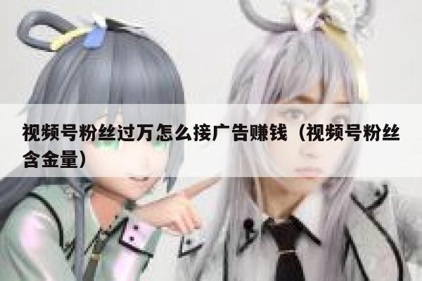 视频号粉丝过万怎么接广告赚钱（视频号粉丝含金量） 第1张
