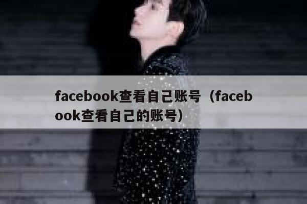 facebook查看自己账号（facebook查看自己的账号） 第1张