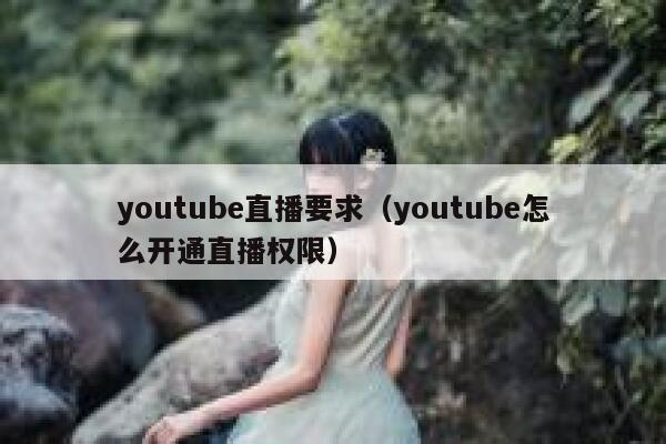 youtube直播要求（youtube怎么开通直播权限） 第1张