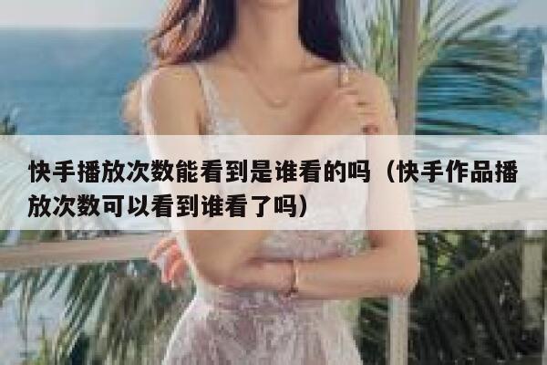 快手播放次数能看到是谁看的吗（快手作品播放次数可以看到谁看了吗） 第1张