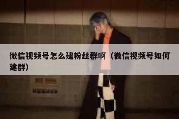 微信视频号怎么建粉丝群啊（微信视频号如何建群） 第1张