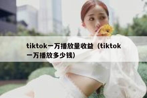 tiktok一万播放量收益（tiktok一万播放多少钱） 第1张