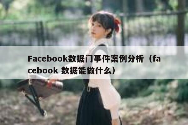 Facebook数据门事件案例分析（facebook 数据能做什么） 第1张