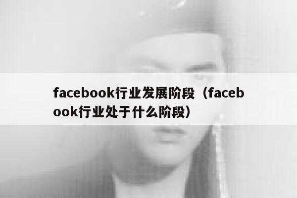 facebook行业发展阶段（facebook行业处于什么阶段） 第1张