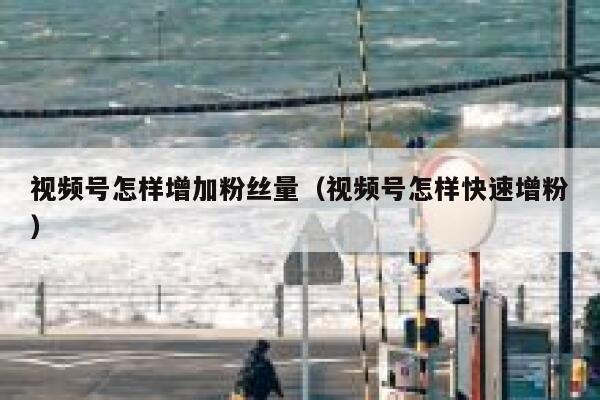 视频号怎样增加粉丝量（视频号怎样快速增粉） 第1张