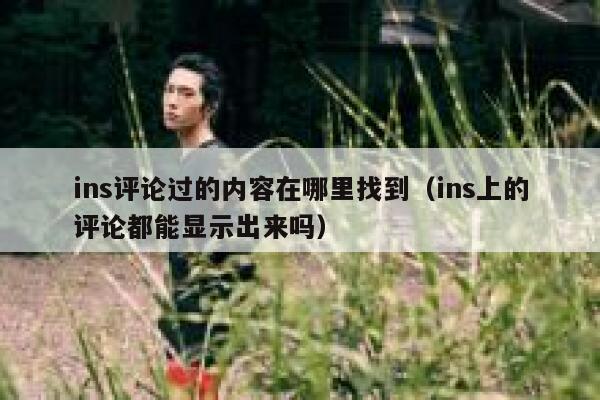 ins评论过的内容在哪里找到（ins上的评论都能显示出来吗） 第1张