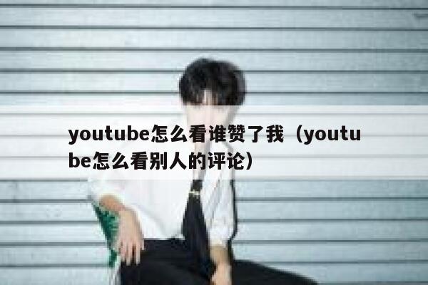 youtube怎么看谁赞了我（youtube怎么看别人的评论） 第1张