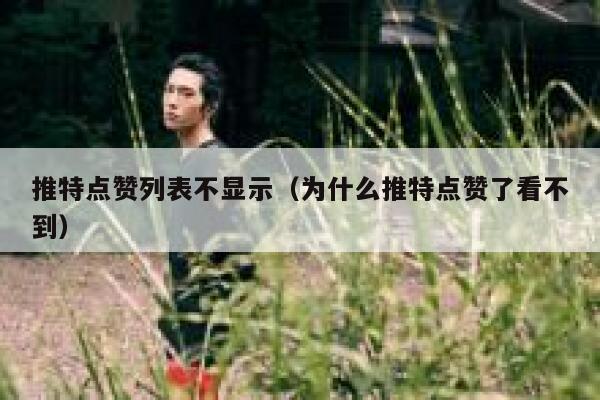 推特点赞列表不显示（为什么推特点赞了看不到） 第1张