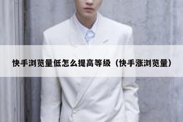 快手浏览量低怎么提高等级（快手涨浏览量） 第1张