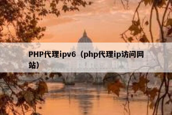 PHP代理ipv6（php代理ip访问网站） 第1张