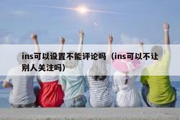 ins可以设置不能评论吗（ins可以不让别人关注吗） 第1张