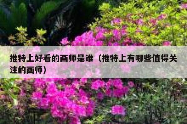 推特上好看的画师是谁（推特上有哪些值得关注的画师） 第1张