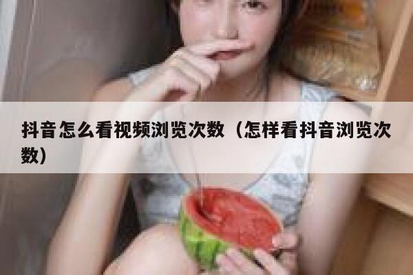 抖音怎么看视频浏览次数（怎样看抖音浏览次数） 第1张