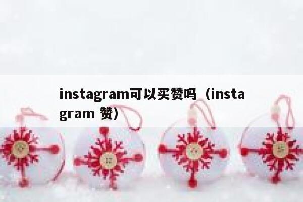 instagram可以买赞吗（instagram 赞） 第1张