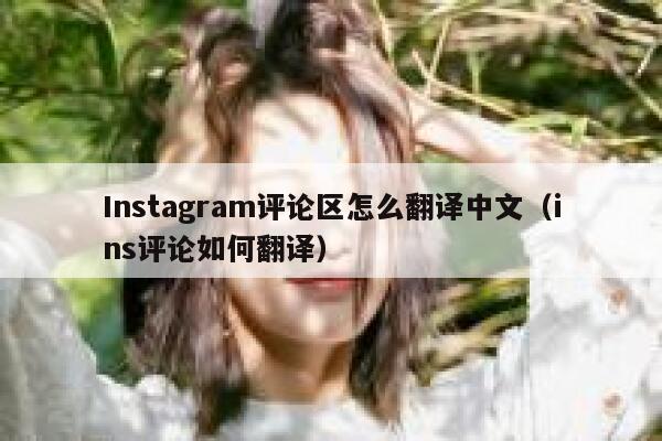 Instagram评论区怎么翻译中文（ins评论如何翻译） 第1张