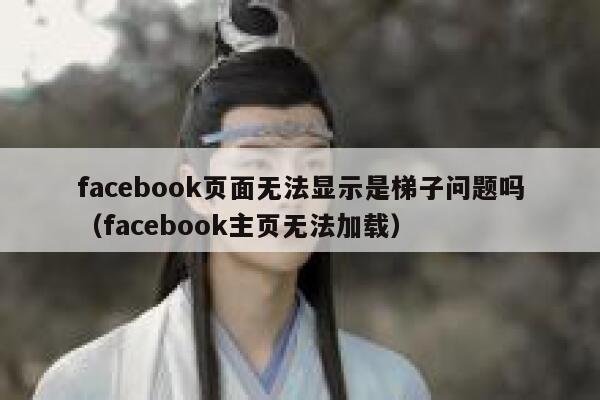 facebook页面无法显示是梯子问题吗（facebook主页无法加载） 第1张