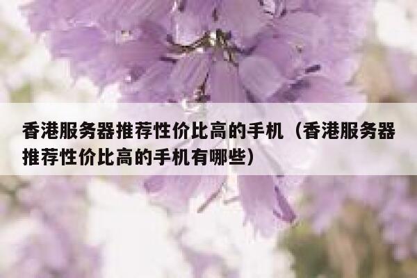 香港服务器推荐性价比高的手机（香港服务器推荐性价比高的手机有哪些） 第1张