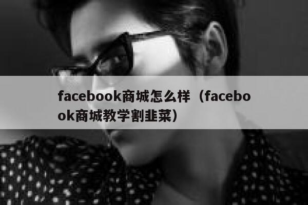 facebook商城怎么样（facebook商城教学割韭菜） 第1张