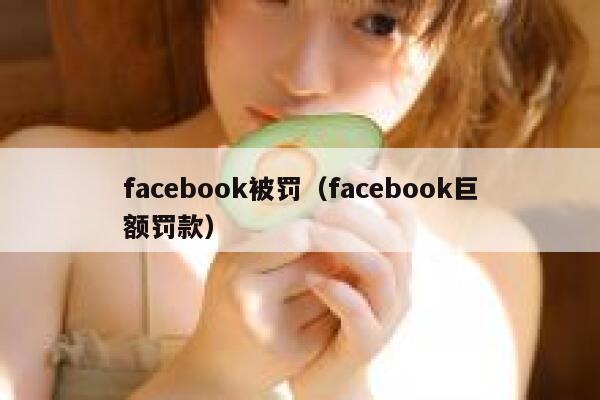 facebook被罚（facebook巨额罚款） 第1张