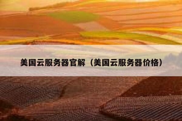 美国云服务器官解（美国云服务器价格） 第1张