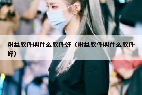 粉丝软件叫什么软件好（粉丝软件叫什么软件好） 第1张