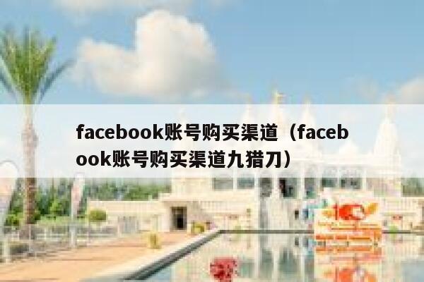 facebook账号购买渠道（facebook账号购买渠道九猎刀） 第1张
