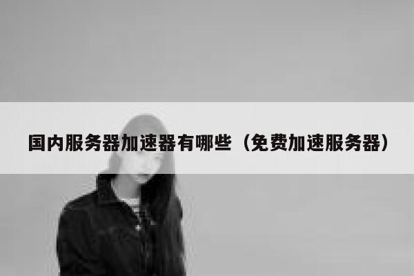 国内服务器加速器有哪些（免费加速服务器） 第1张