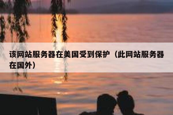 该网站服务器在美国受到保护（此网站服务器在国外） 第1张