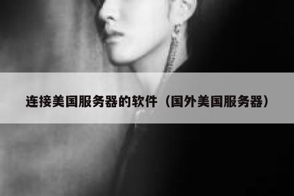 连接美国服务器的软件（国外美国服务器） 第1张