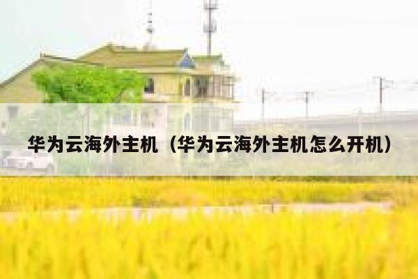 华为云海外主机（华为云海外主机怎么开机） 第1张