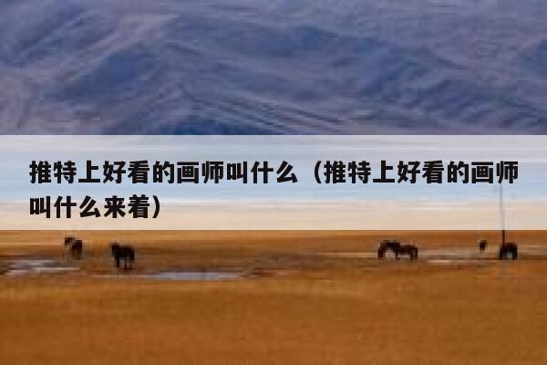 推特上好看的画师叫什么（推特上好看的画师叫什么来着） 第1张