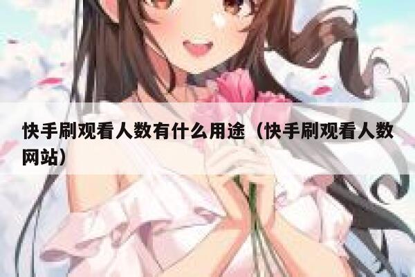 快手刷观看人数有什么用途（快手刷观看人数网站） 第1张