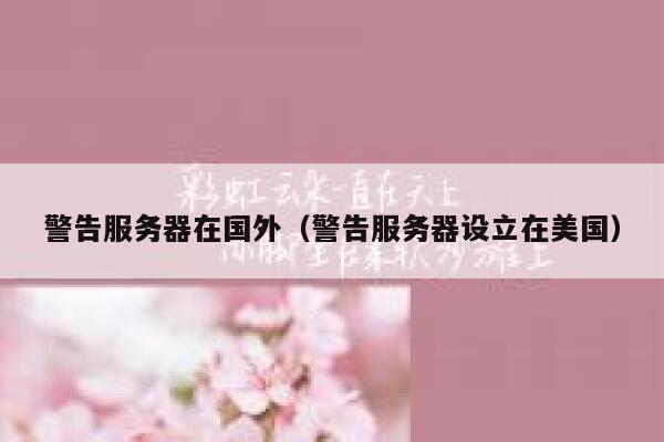 警告服务器在国外（警告服务器设立在美国） 第1张