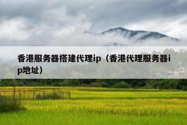 香港服务器搭建代理ip（香港代理服务器ip地址） 第1张