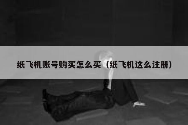 纸飞机账号购买怎么买（纸飞机这么注册） 第1张