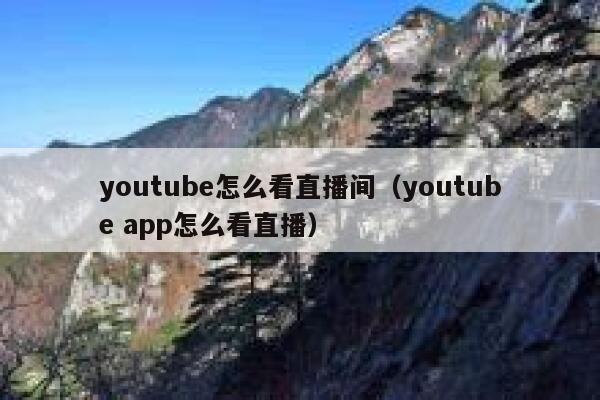 youtube怎么看直播间（youtube app怎么看直播） 第1张