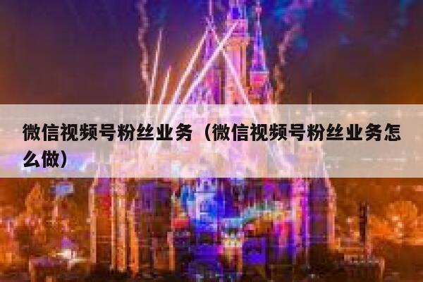 微信视频号粉丝业务（微信视频号粉丝业务怎么做） 第1张