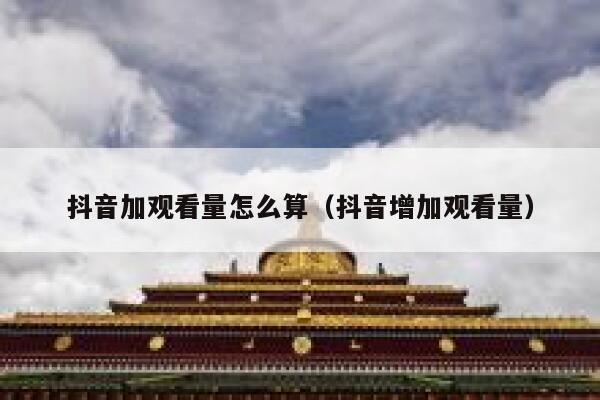 抖音加观看量怎么算（抖音增加观看量） 第1张