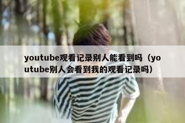 youtube观看记录别人能看到吗（youtube别人会看到我的观看记录吗） 第1张