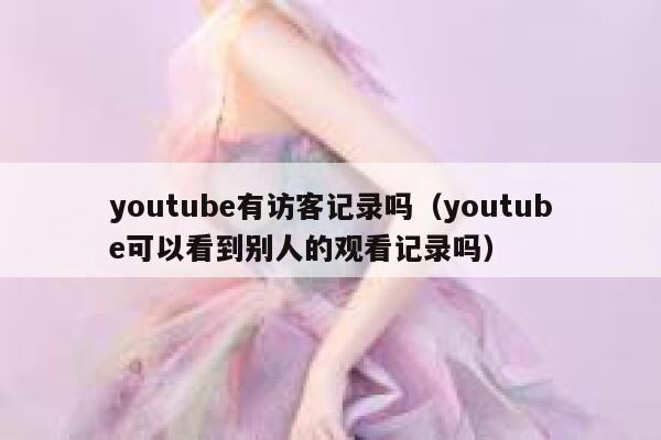 youtube有访客记录吗（youtube可以看到别人的观看记录吗） 第1张