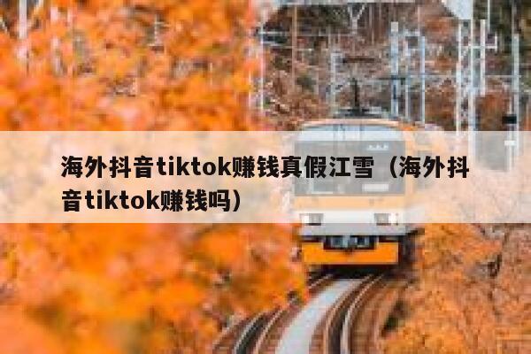海外抖音tiktok赚钱真假江雪（海外抖音tiktok赚钱吗） 第1张